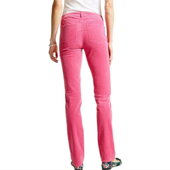 TALBOTS Raspberry Pink Straight-Leg Corduroy Stretch Pants Size 10 P Petite - Picture 3 of 9